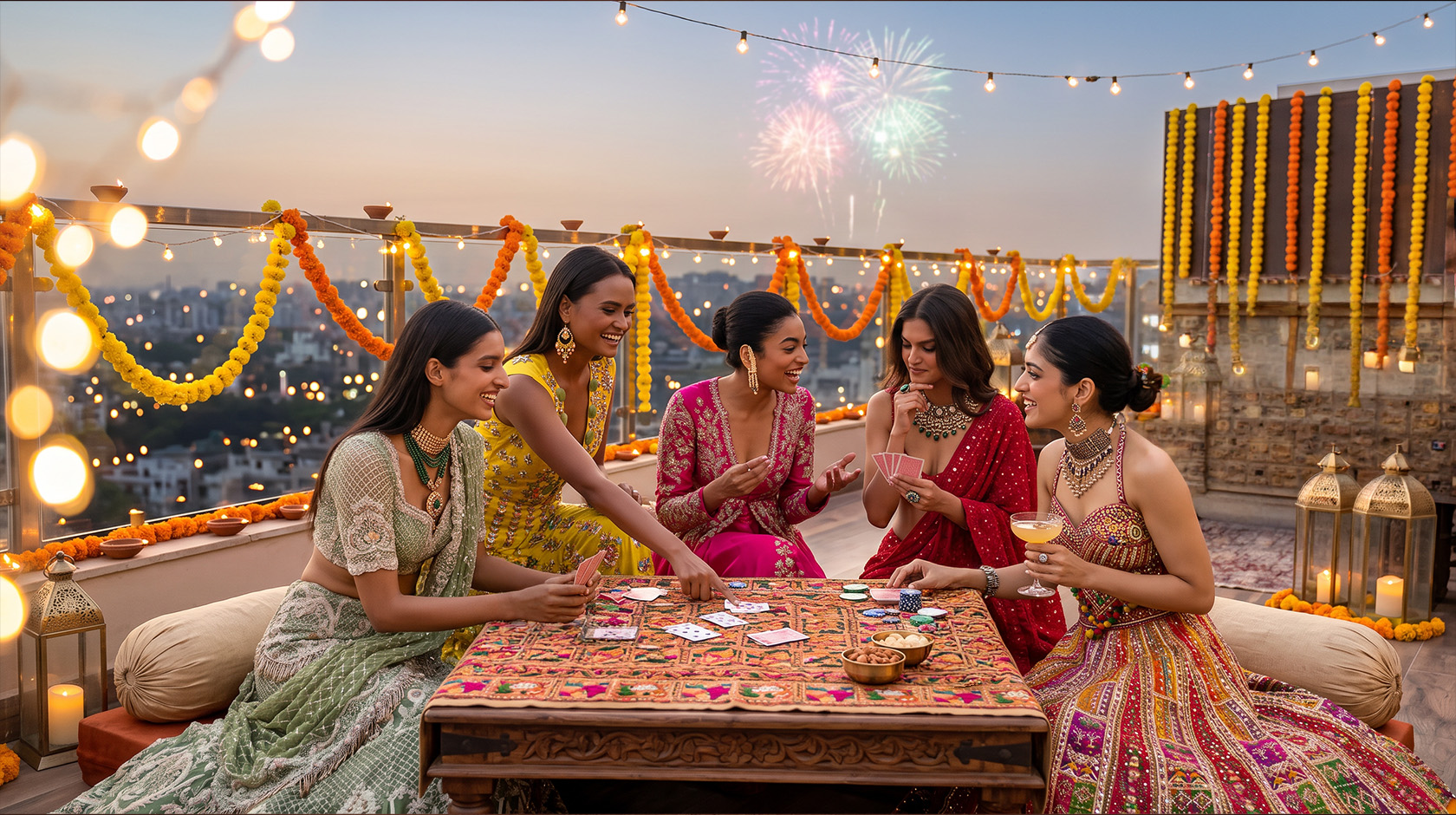 Diwali taash party outfit ideas