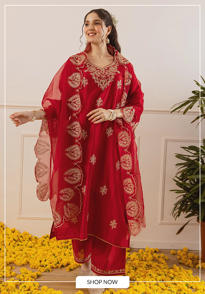 Elegant Embroidered Kurta Set