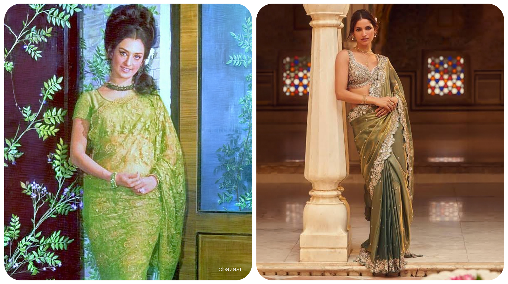 1980s vs 2026 Sarees