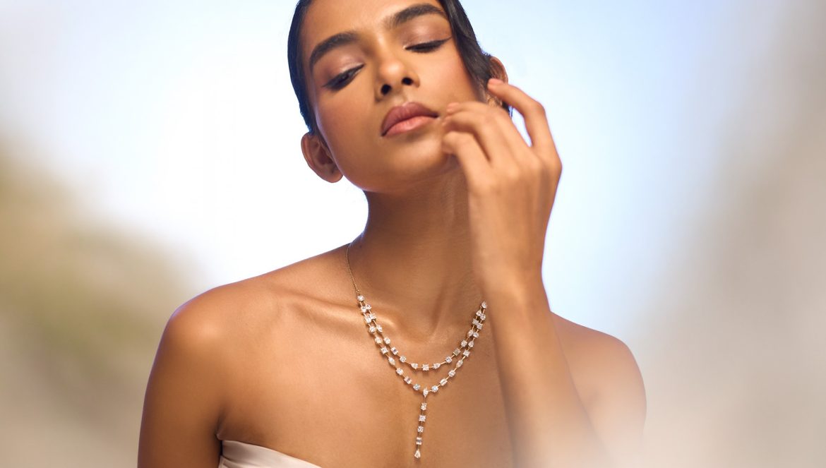Lab grown diamond necklace