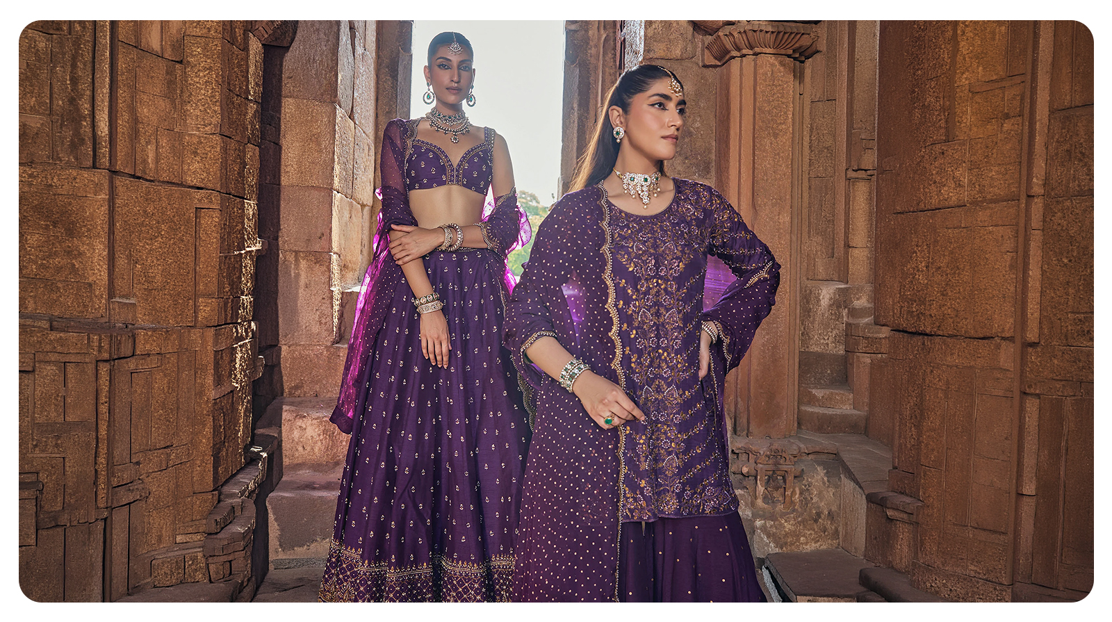 Purple outfit ideas for navratri day 9