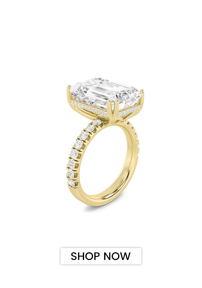 Radiance halo engagement ring