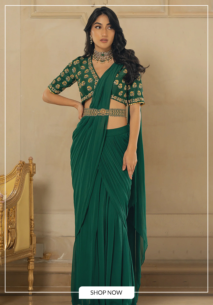 How should you style green for Navratri?