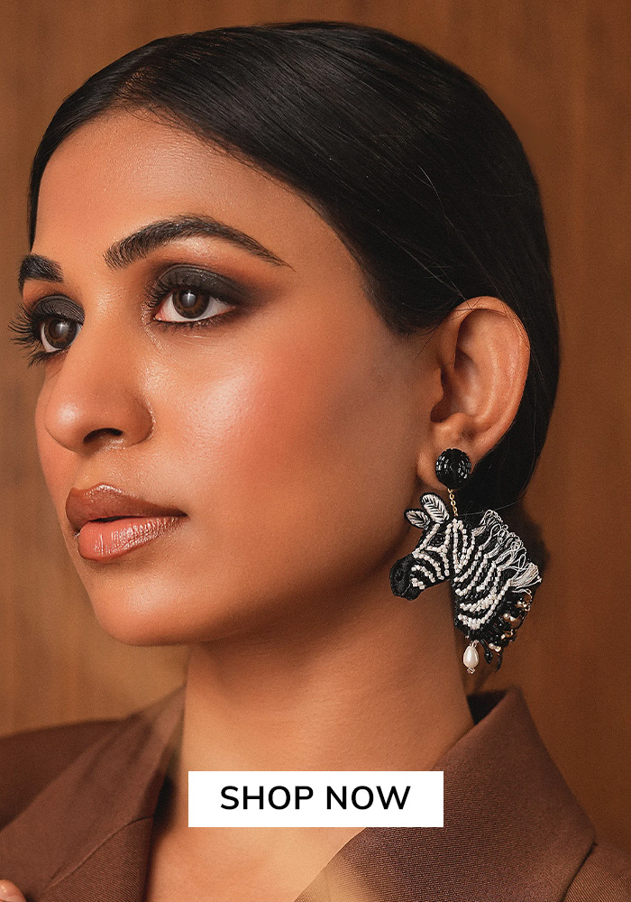Zebra earrings