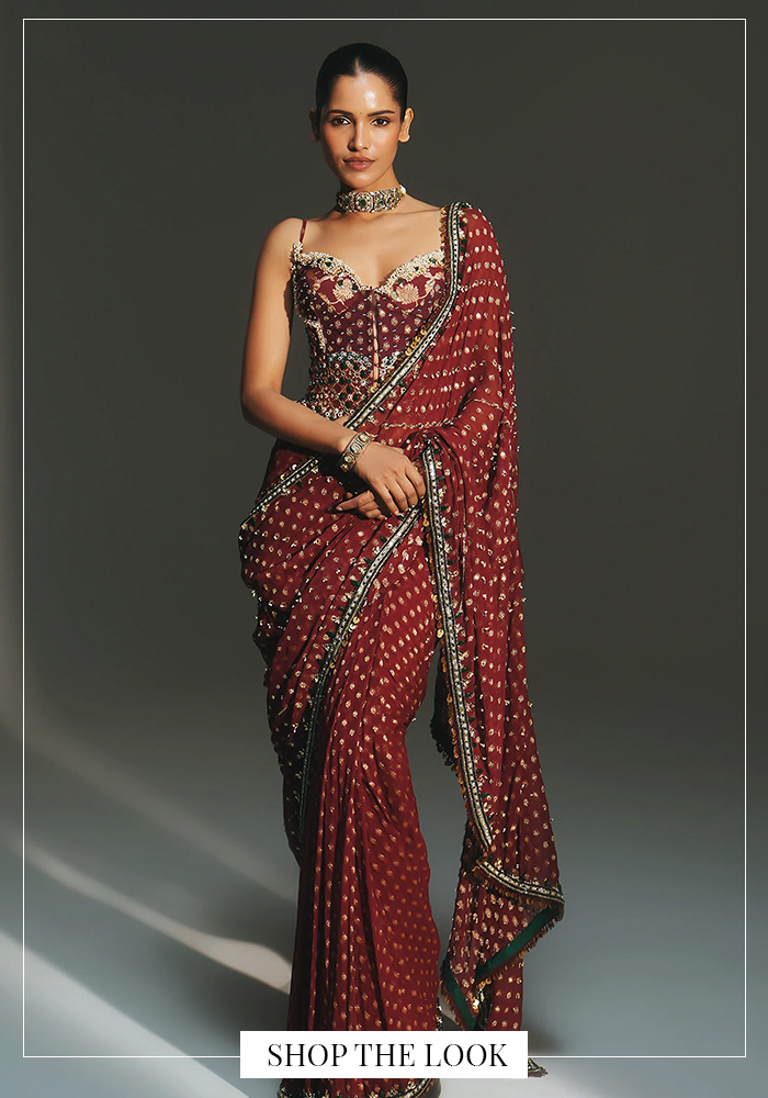 corset saree