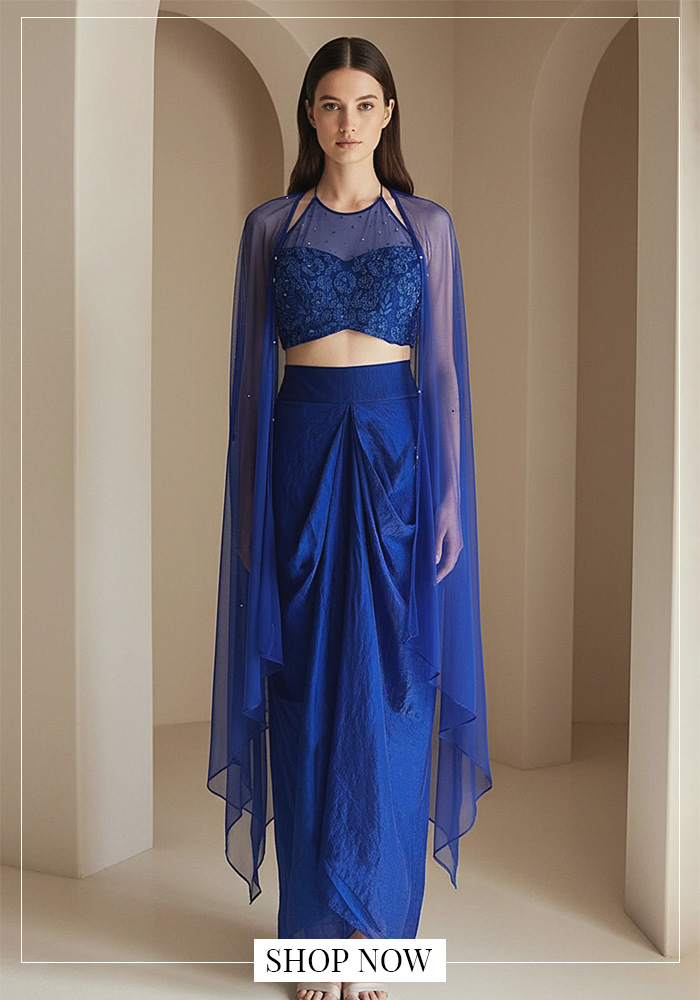 The Draped Skirt Set
