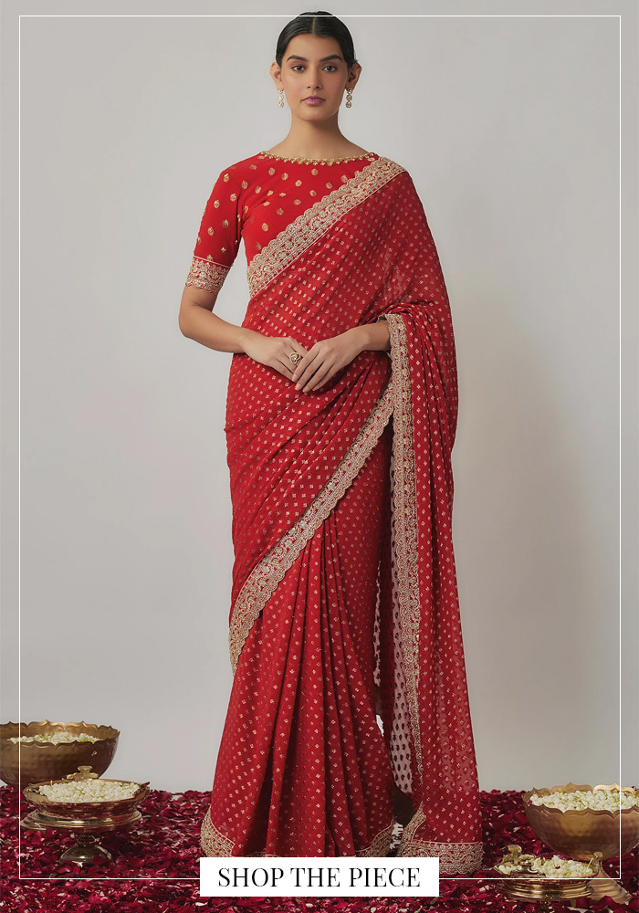 Banarasi silk saree set