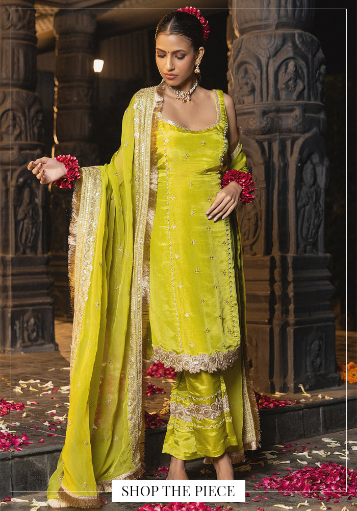 Embellished kurta set