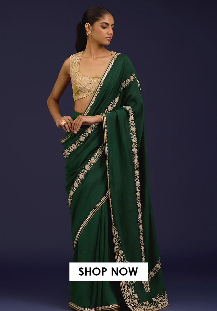 Green saree for chhath puja