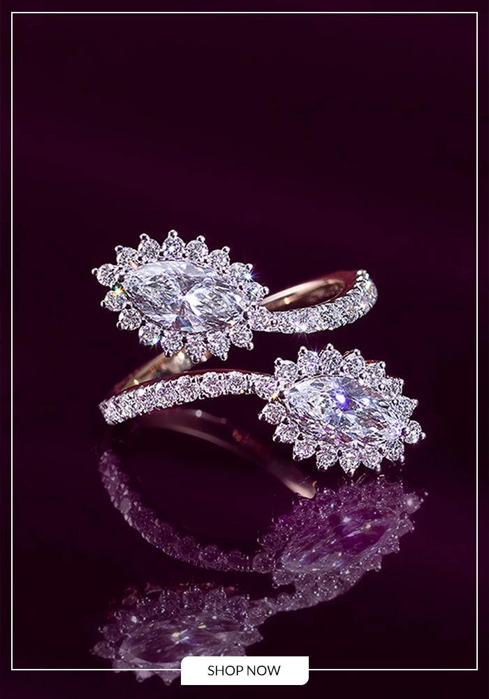 Halo diamond ring