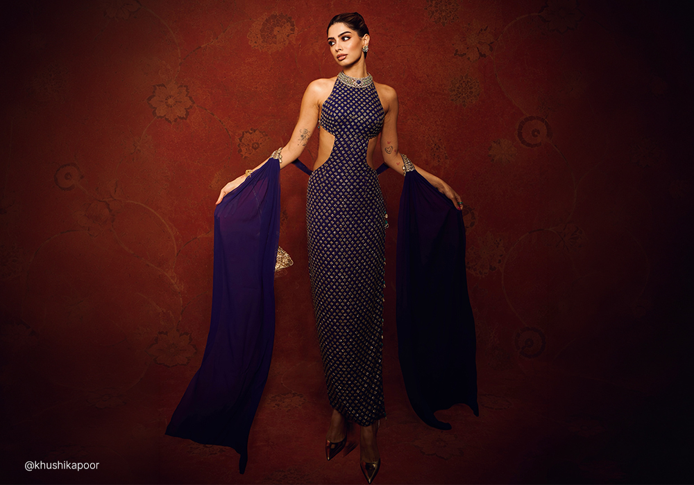 Khushi Kapoor Just Gave Quiet Luxury a Festive, Mirror-Worked Twist