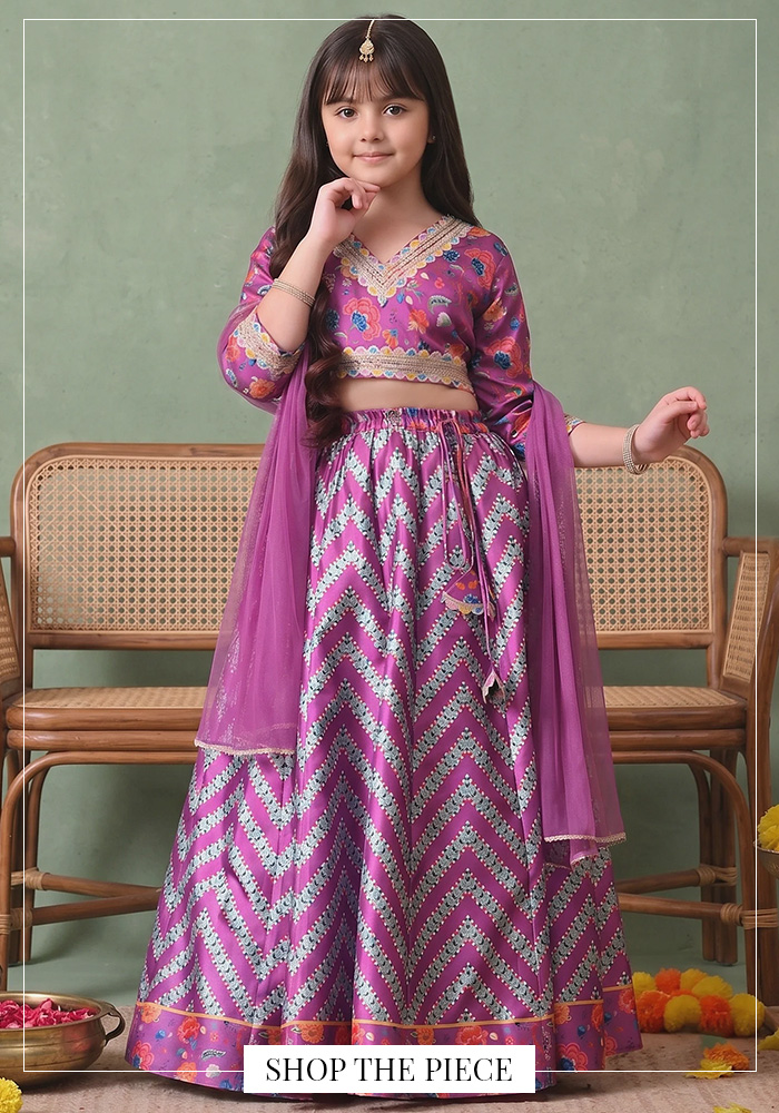 Little Royals_ Lehenga Choli and Kurta Pairing