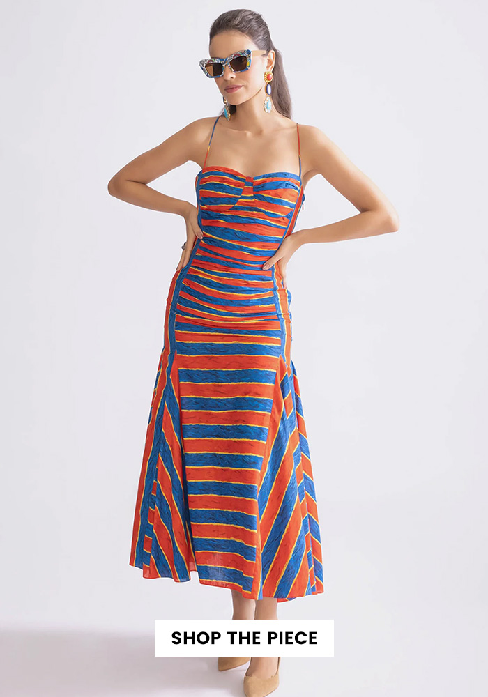 Midi stripe dress