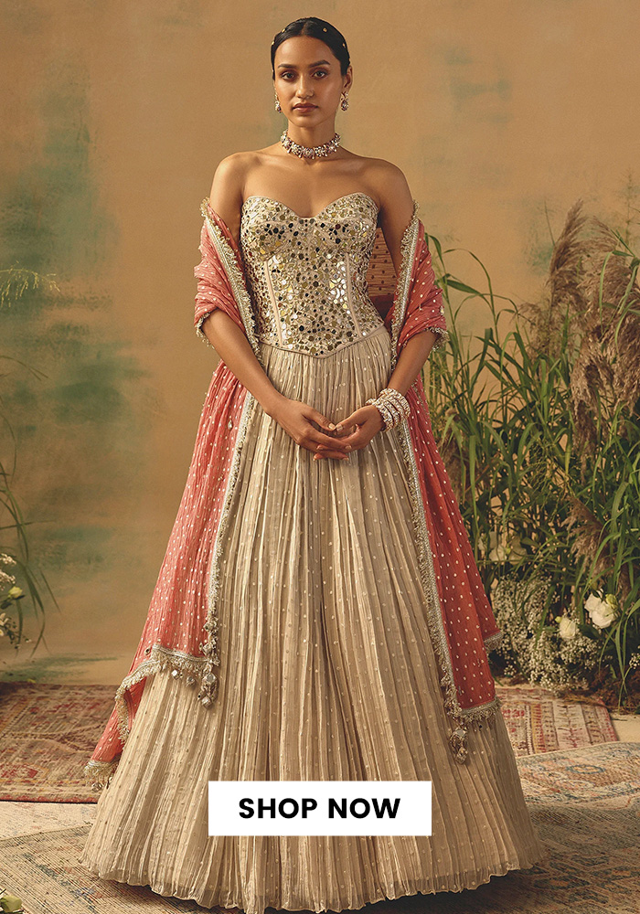 6 Diwali Outfit Trends Everyone Will Want to Copy This Year 3 Mirror work corset lehenga