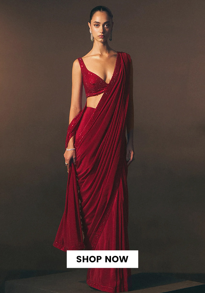 6 Diwali Outfit Trends Everyone Will Want to Copy This Year 12 Monochrome rough embroidered saree