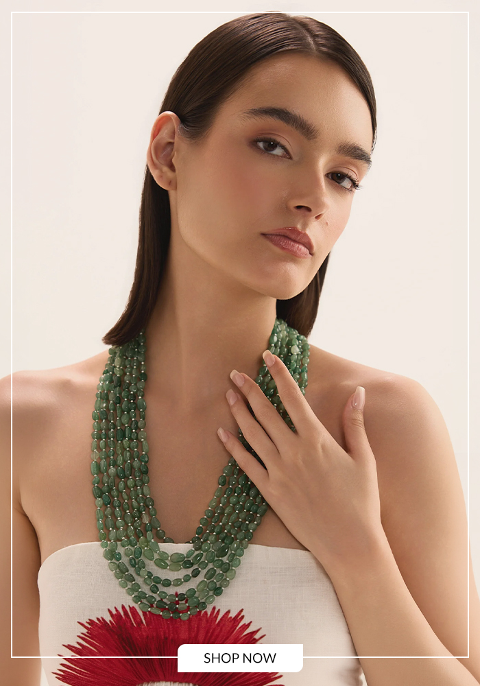 Muti strand beaded necklace