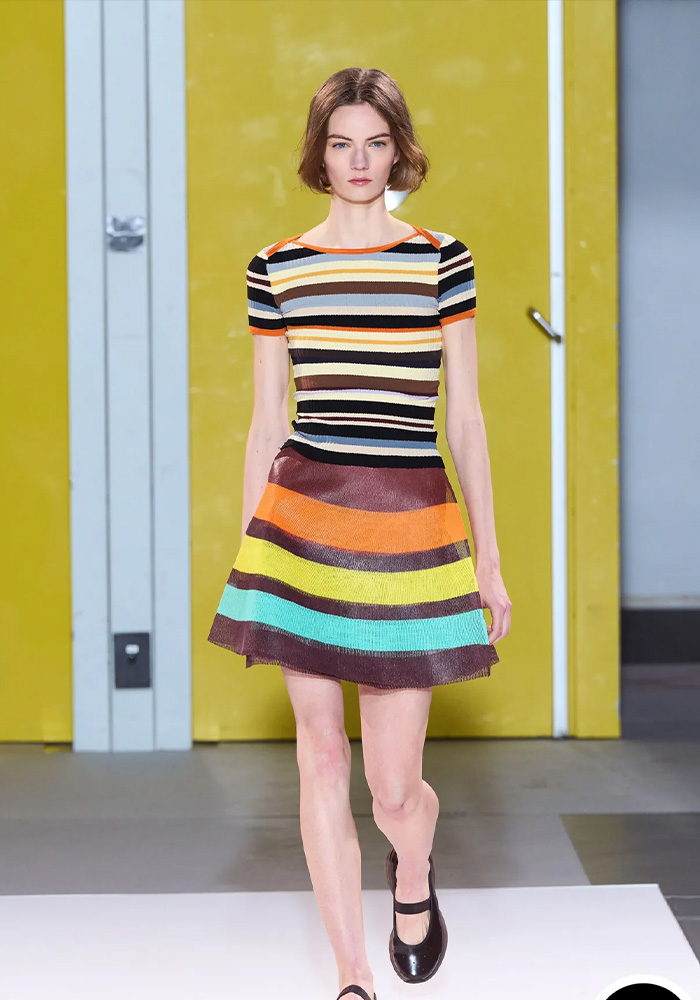 Paris Fashion Week showcasing stripes