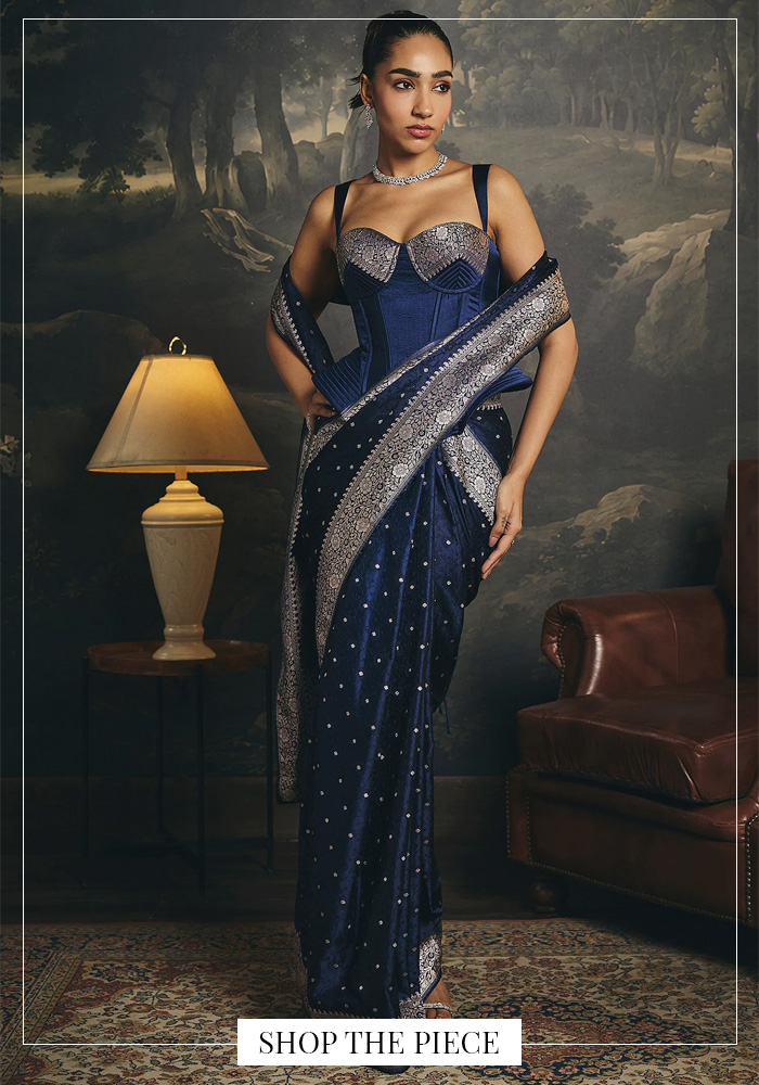 Saanjh by Lea corset saree