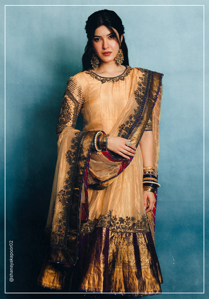 Shanaya Kapoor in Mayyur Girotra anarkali