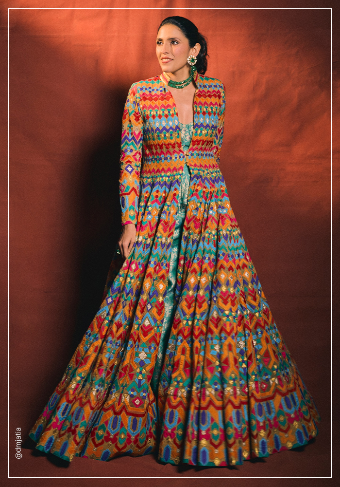 Shloka Ambani in multi-color anarkali