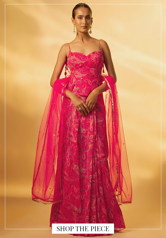 Vana Ethnics corset lehenga set