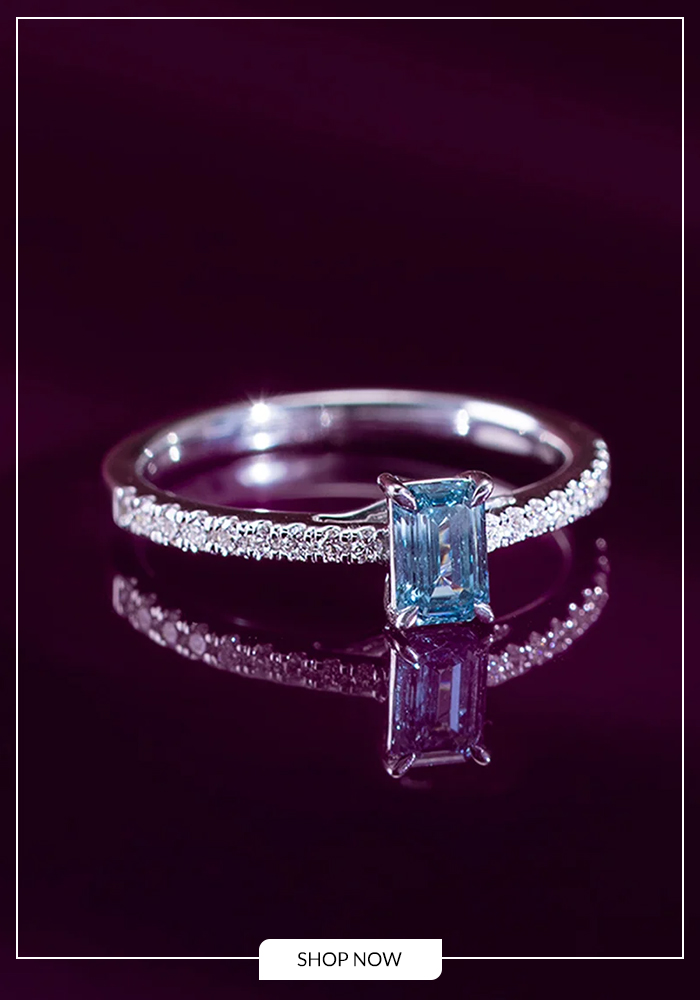 White gold diamond ring