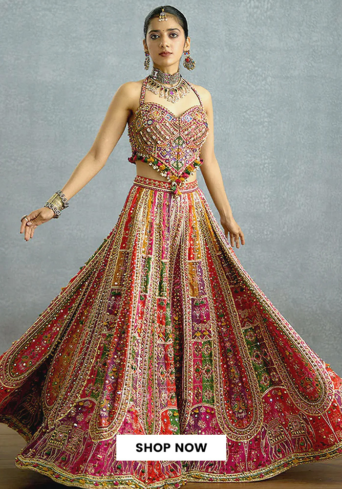 The Rangraaga Patola Corset & Sharara Set