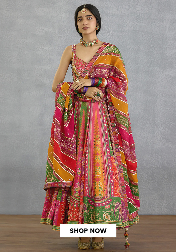 The Rangili Anusha Printed Anarkali Set