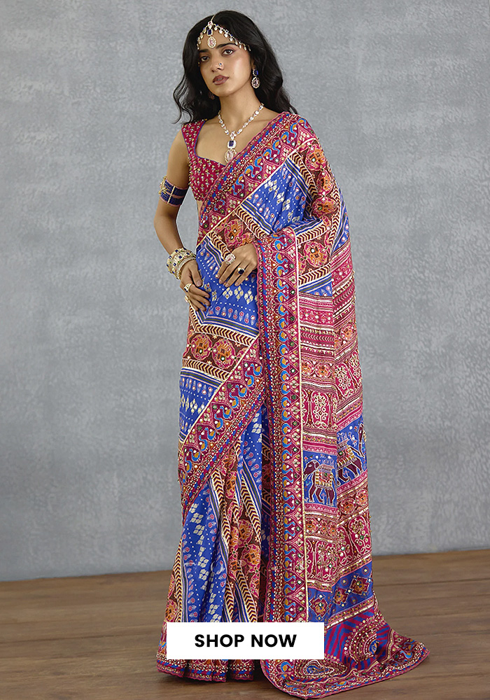 The Niladri Gul Ena Saree