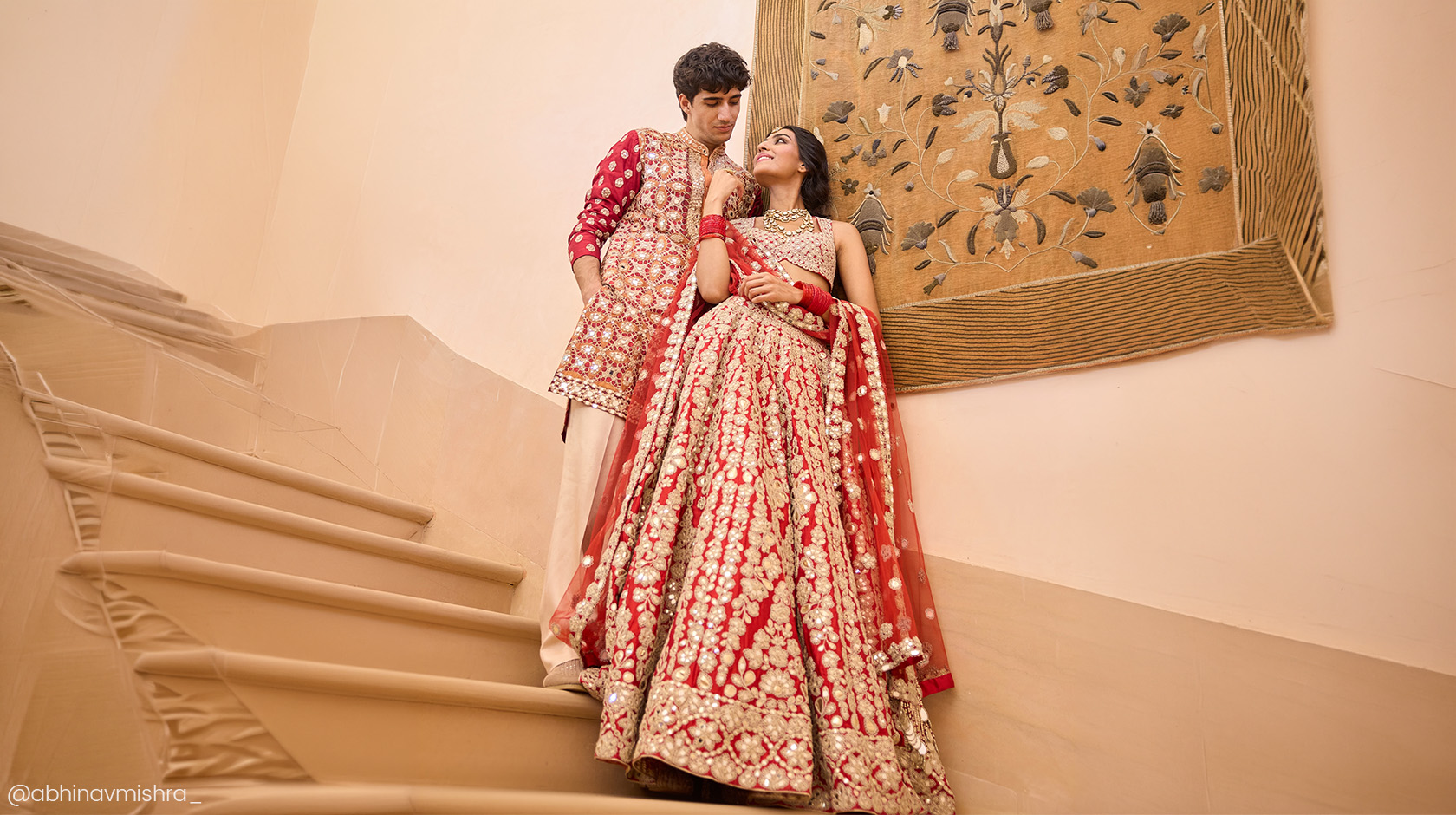 Diwali outffit ideas for newly wed couples